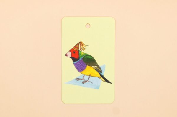 Gouldian Finch Gift Tag 4 Pack