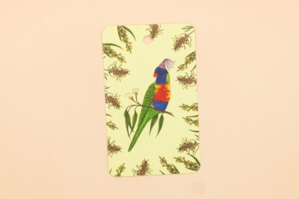 Rainbow Lorikeet Floral Gift Tag 4 Pack