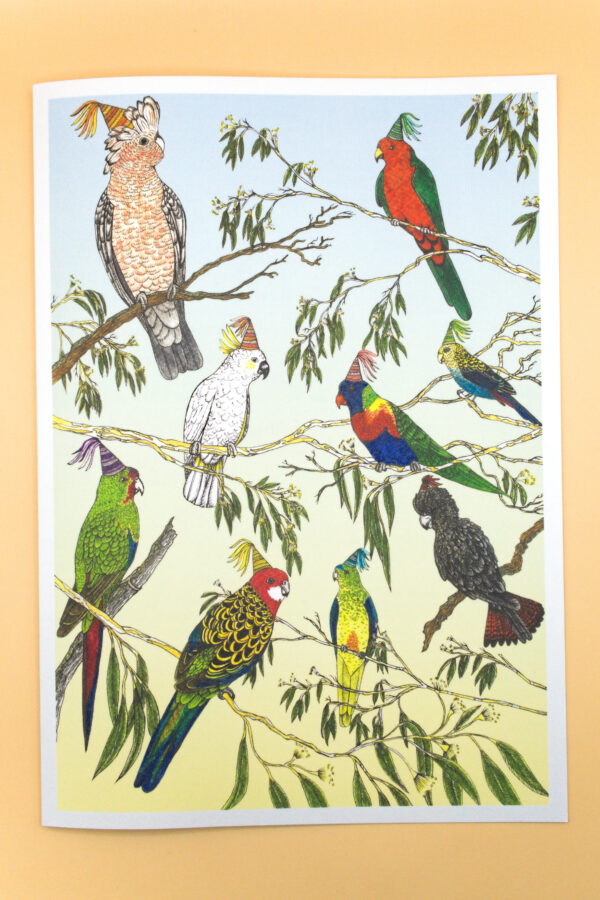 Party Parrots Big Greeting Card