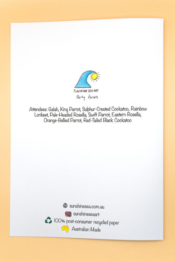 Party Parrots Big Greeting Card - Image 2